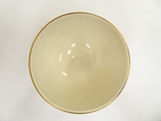 道具 ] - 道具 京焼 清閑寺窯 杉田祥平造 色絵仁清曙の画茶碗（共箱